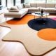 Handcrafted Organic Circle Abstract Living Room Rug